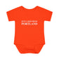 Just a kid from Portland Infant Baby Rib Bodysuit