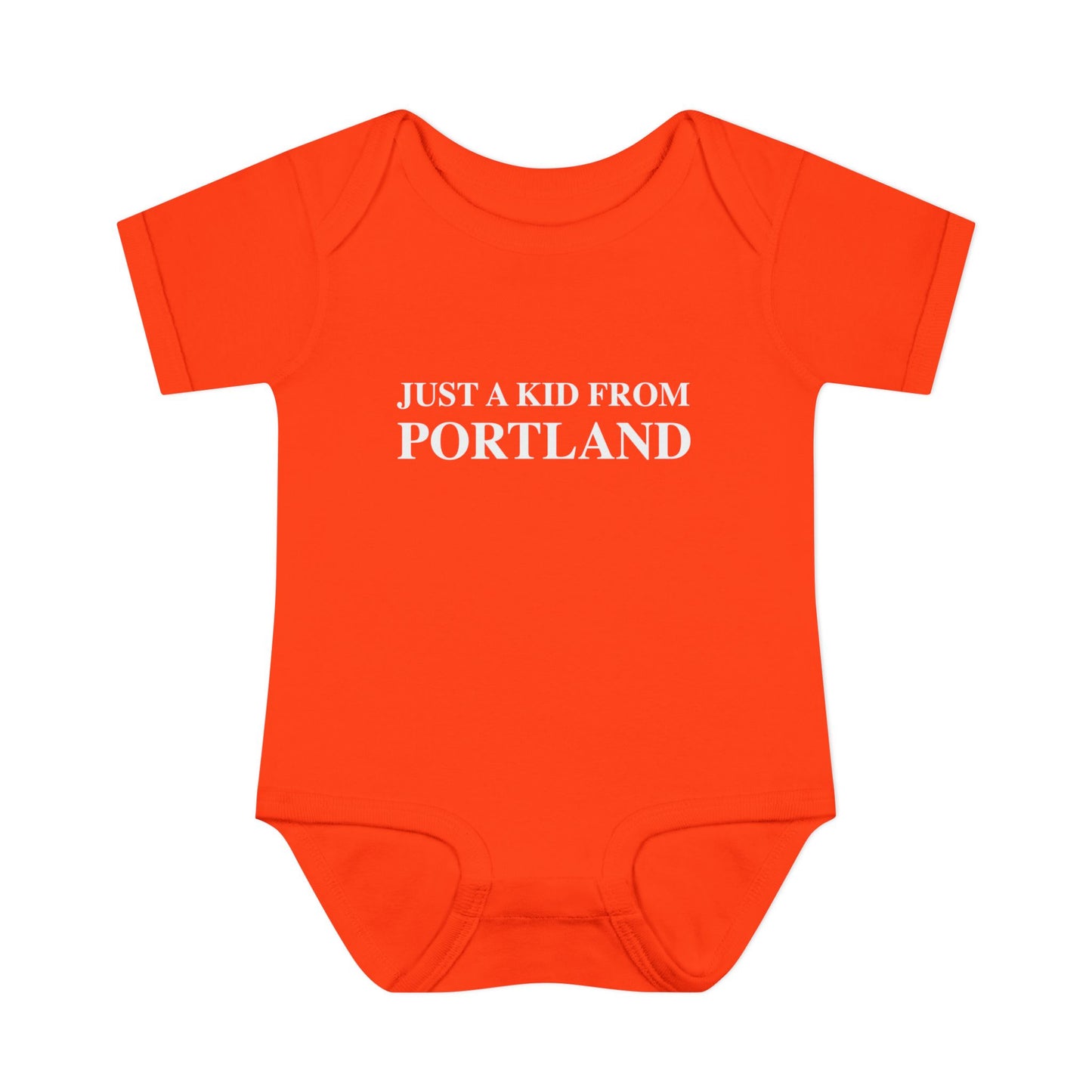 Just a kid from Portland Infant Baby Rib Bodysuit