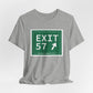 Vintage Exit 57 WCP Sign Unisex Jersey Short Sleeve T-Shirt