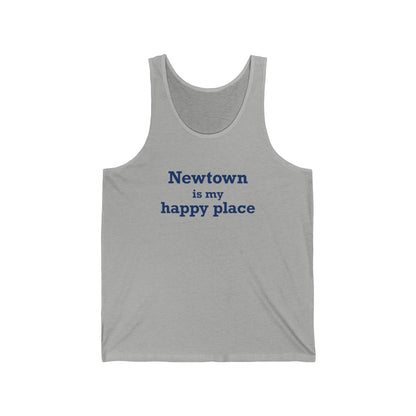 Newtown Is My Happy Place Unisex Jersey Tank Top