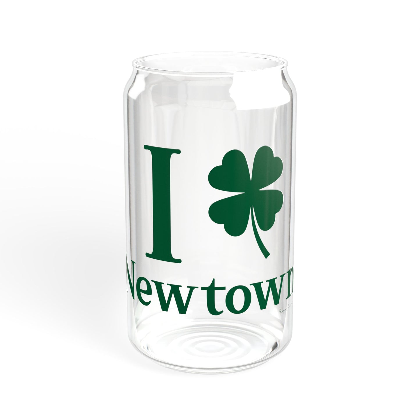 I Clover Newtown Sipper Glass, 16oz