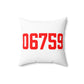 06759 Litchfield Connecticut Zip Code Polyester Square Pillow