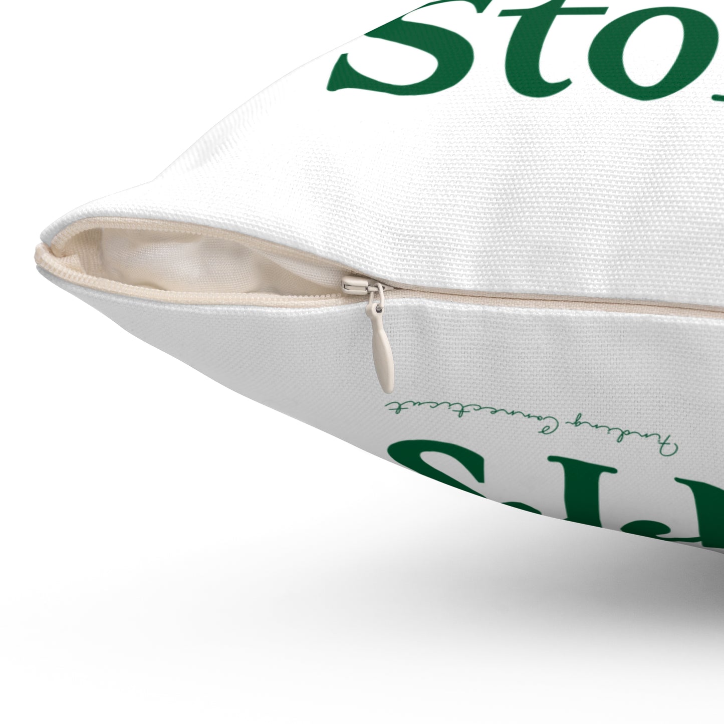 I Clover Storrs Spun Polyester Square Pillow