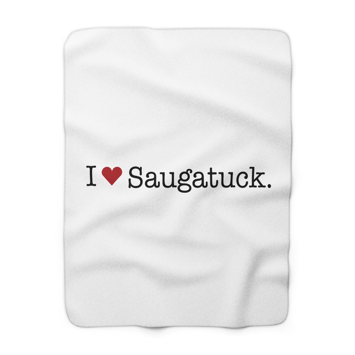 I Heart Saugatuck. Sherpa Fleece Blanket