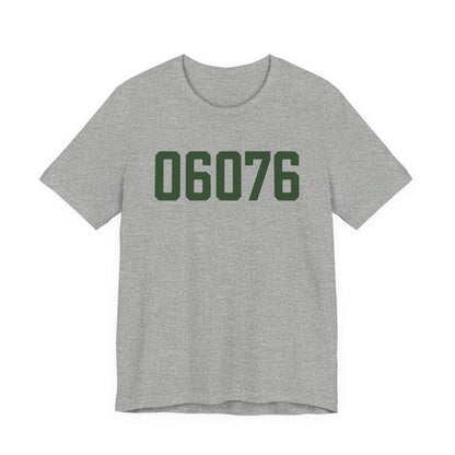 06076 Union Connecticut Zip Code Unisex Jersey Short Sleeve T-Shirt