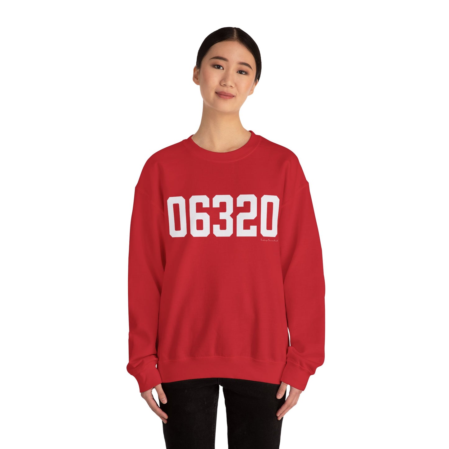 06320 - New London Connecticut Zip Code  Unisex Heavy Blend™ Crewneck Sweatshirt