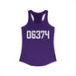 06374 Plainfield CT Zip Code Women's Ideal Racerback Tank Top