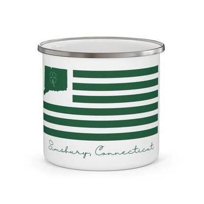 Simsbury Connecticut St. Patrick’s Day Flag Enamel Camping Mug