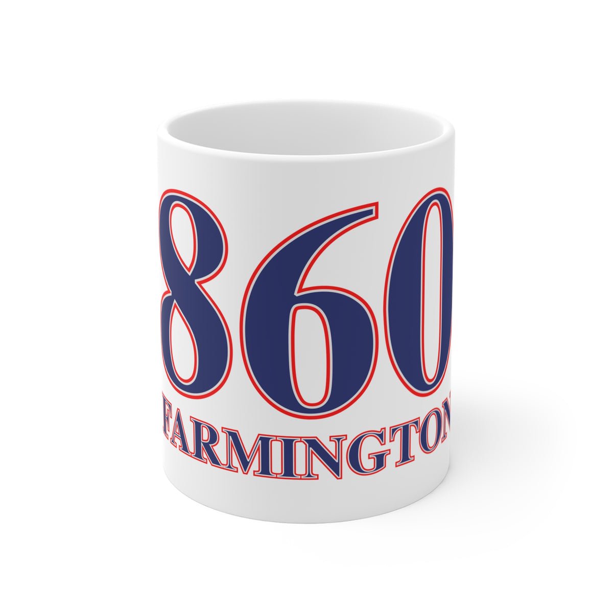 860 Farmington Red, White & Blue Mug 11oz