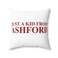 Just a kid from Ashford Spun Polyester Square Pillow