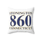 Stonington 860 Connecticut Polyester Square Pillow