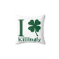 I Clover Killingly Spun Polyester Square Pillow