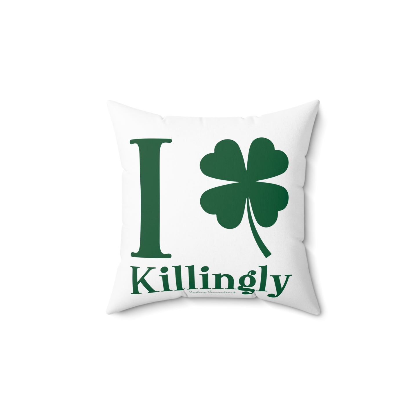 I Clover Killingly Spun Polyester Square Pillow