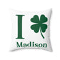 I Clover Madison Spun Polyester Square Pillow