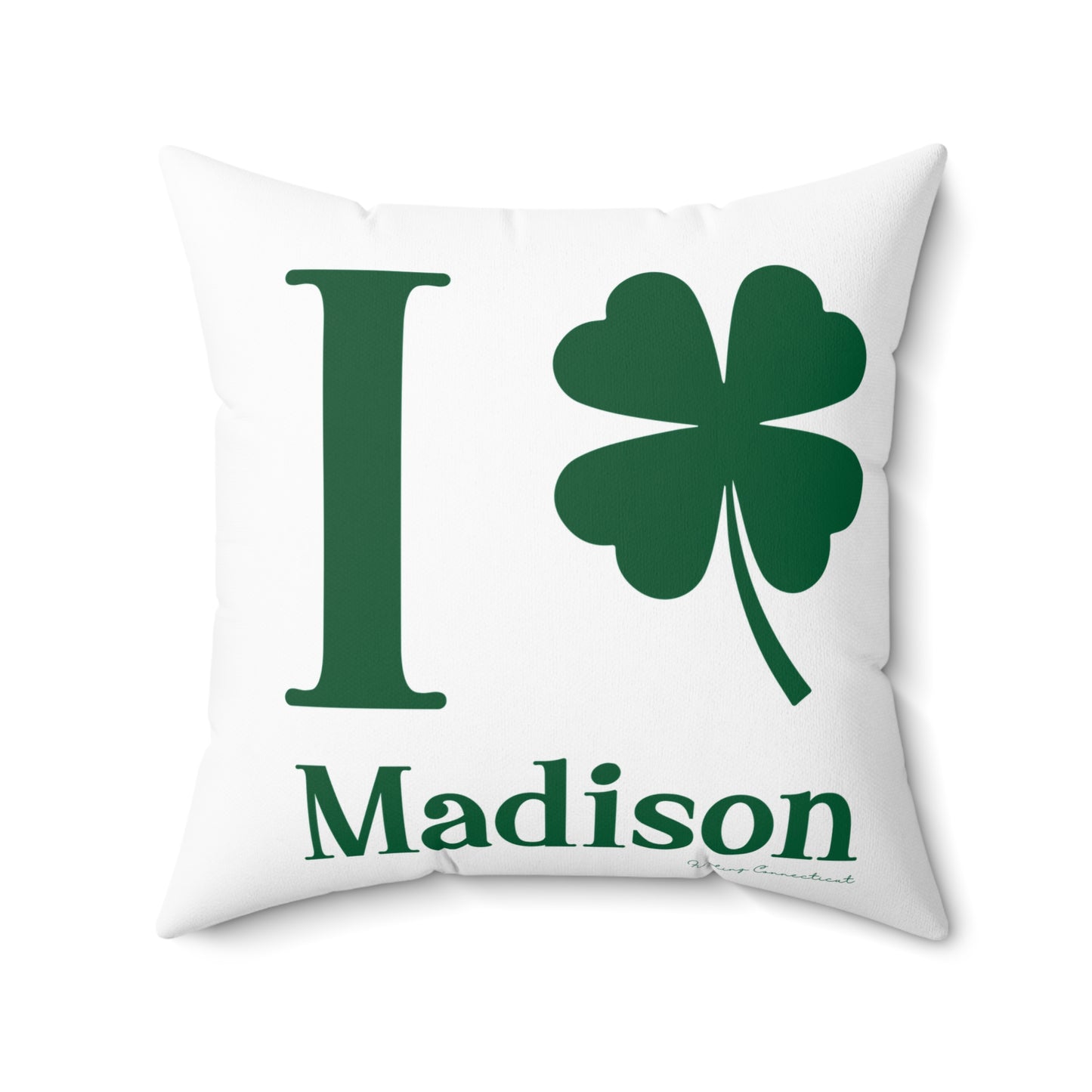 I Clover Madison Spun Polyester Square Pillow