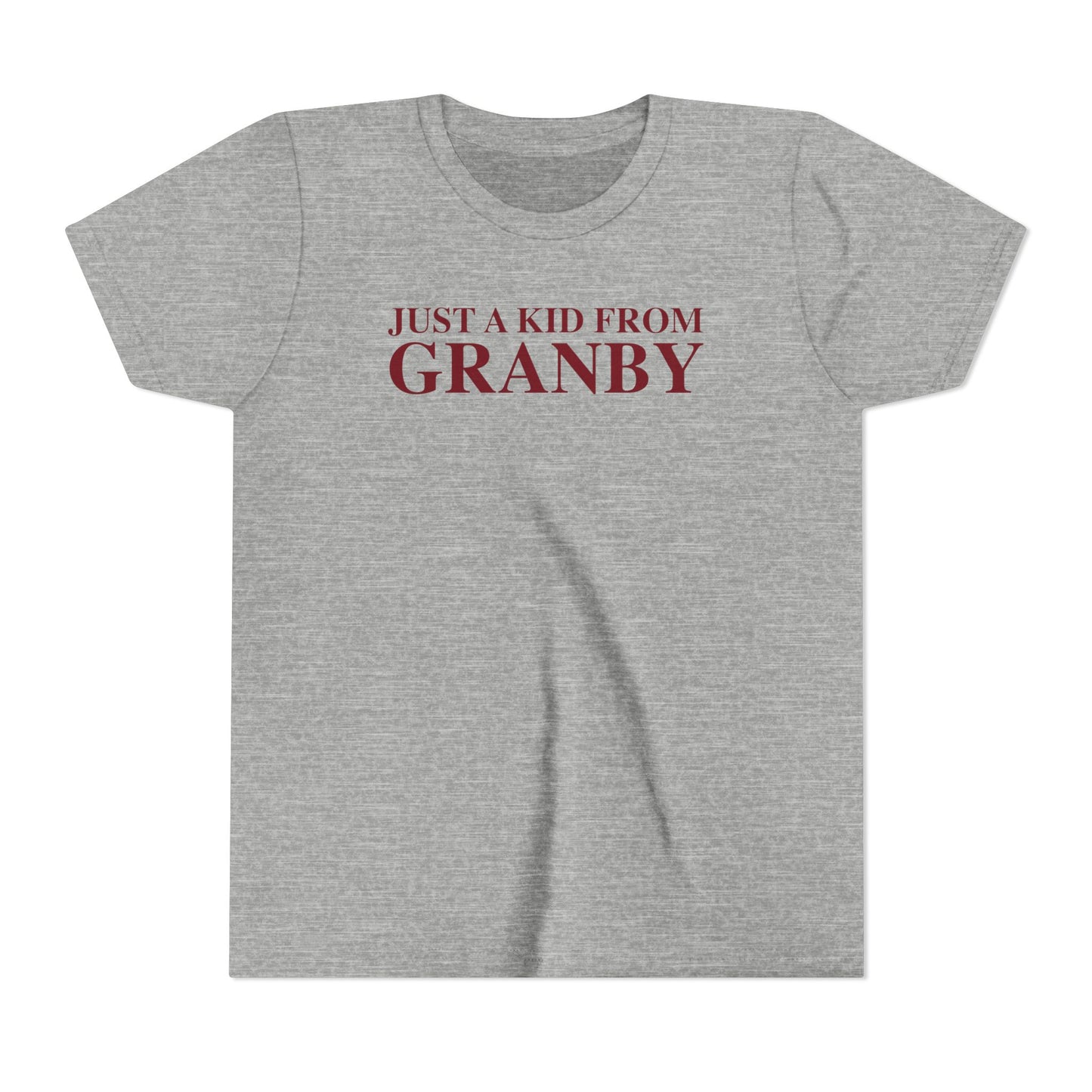 Just a kid from Granby Youth Short Sleeve T-Shirt