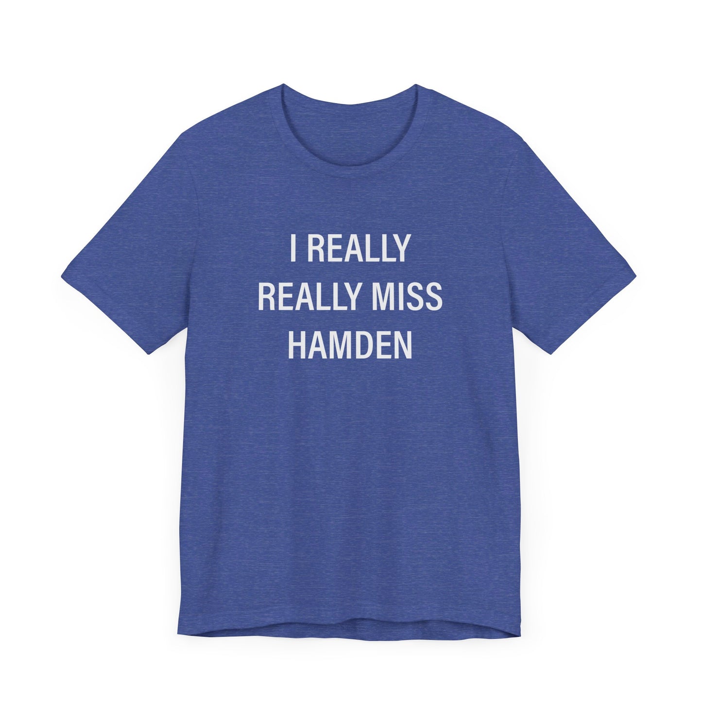 I Really Really Miss Hamden  Unisex Jersey Short Sleeve Tee