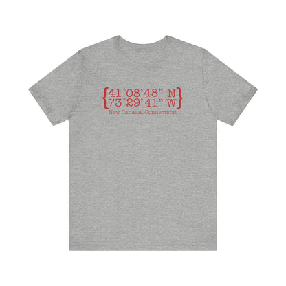 New Canaan Coordinates Unisex Jersey Short Sleeve T-Shirt