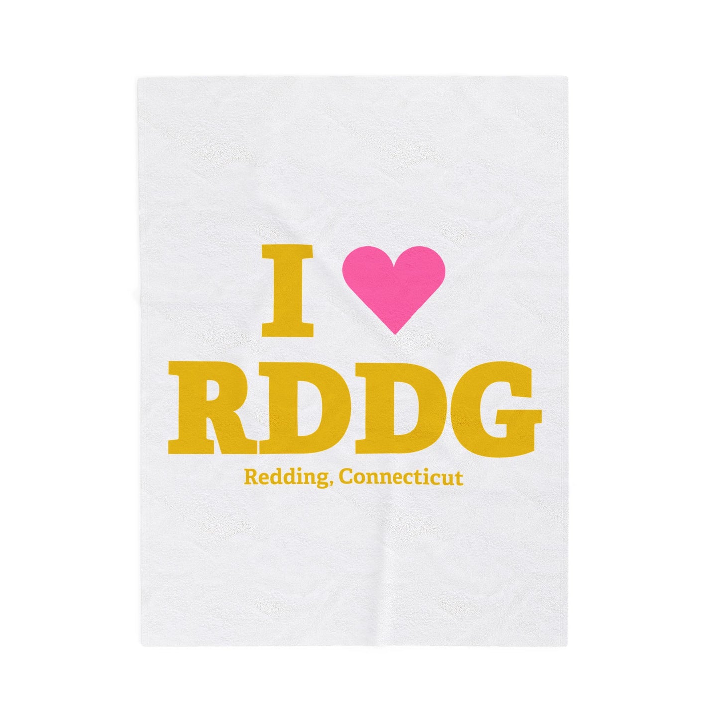 I Heart RDDG Velveteen Plush Blanket