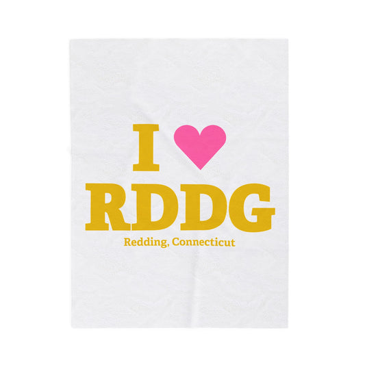 I Heart RDDG Velveteen Plush Blanket