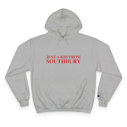 Just a kid from Southbury Champion Hoodie