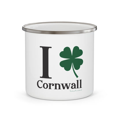 I Clover Cornwall Enamel Camping Mug