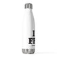 I Heart FFLD 20oz Insulated Bottle