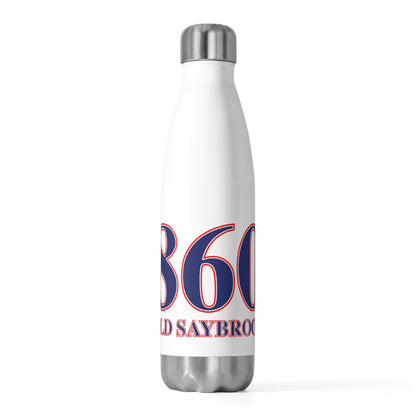 860 Old Saybrook Red, White & Blue 20oz Insulated Bottle