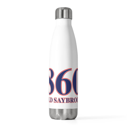 860 Old Saybrook Red, White & Blue 20oz Insulated Bottle