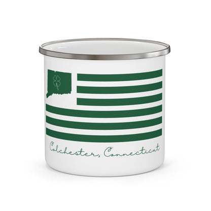 Colchester Connecticut St. Patrick’s Day Flag Enamel Camping Mug