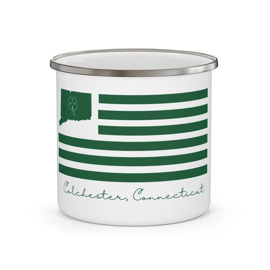 Colchester Connecticut St. Patrick’s Day Flag Enamel Camping Mug