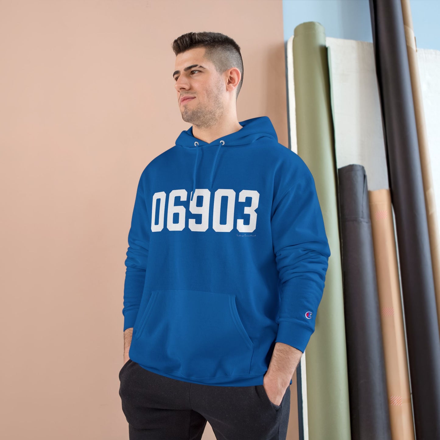 06903 Stamford CT Zip Code Champion Hoodie Sweatshirt