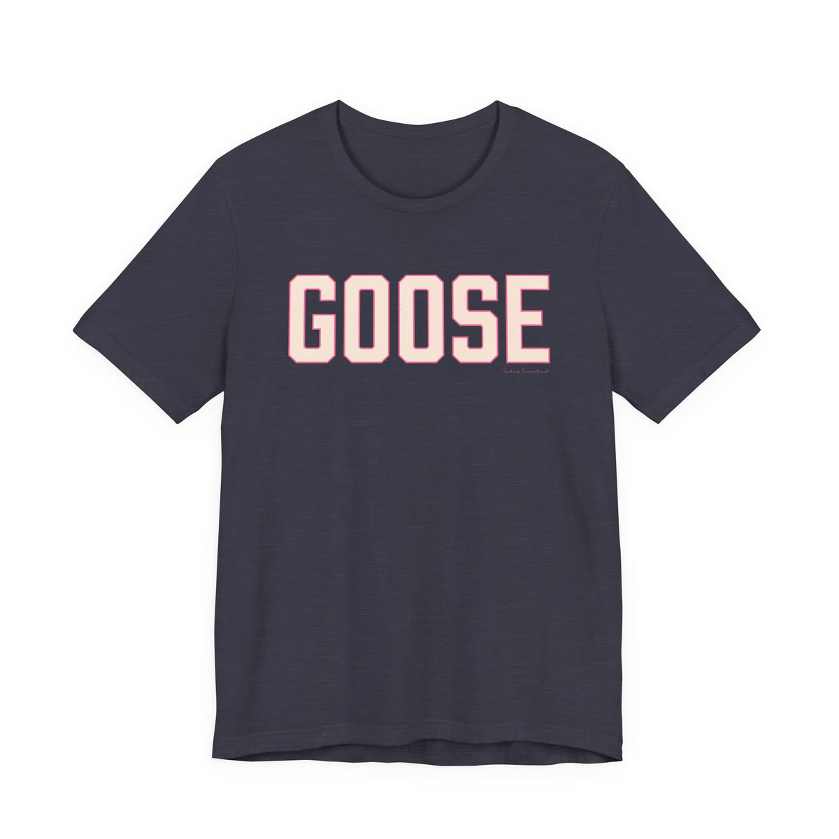 Goose Zip Code Peach and Pink Unisex Jersey Short Sleeve T-Shirt