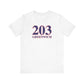 203 Greenwich Red, White & Blue Unisex Jersey Short Sleeve T-Shirt