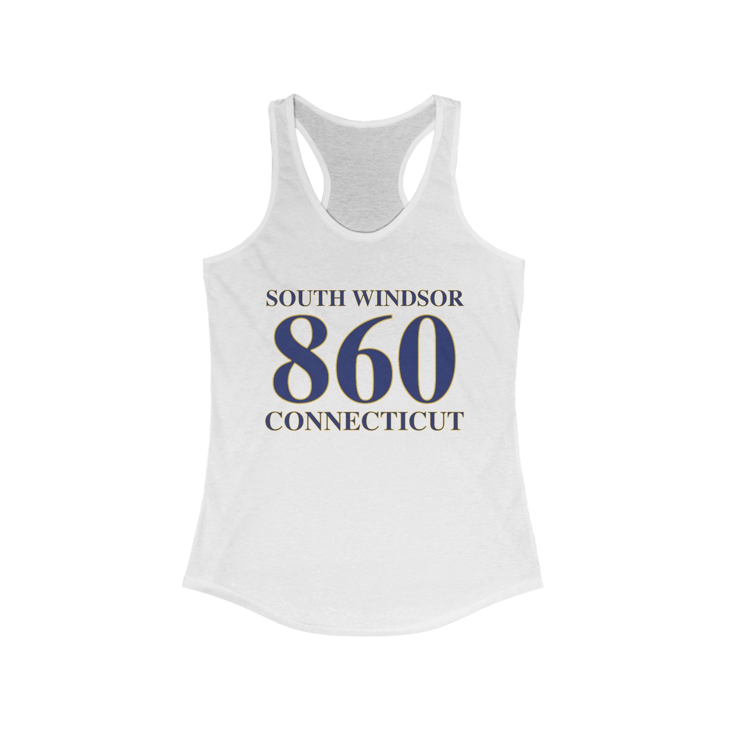 South Windsor 860 Connecticut Women's Ideal Racerback Tank Top