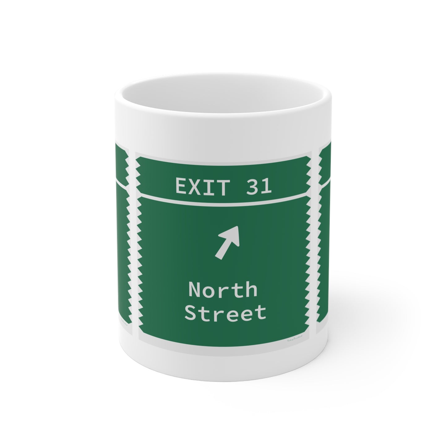 Vintage Merritt Parkway Exit 31 Sign Mug 11oz