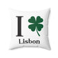 I Clover Lisbon Spun Polyester Square Pillow