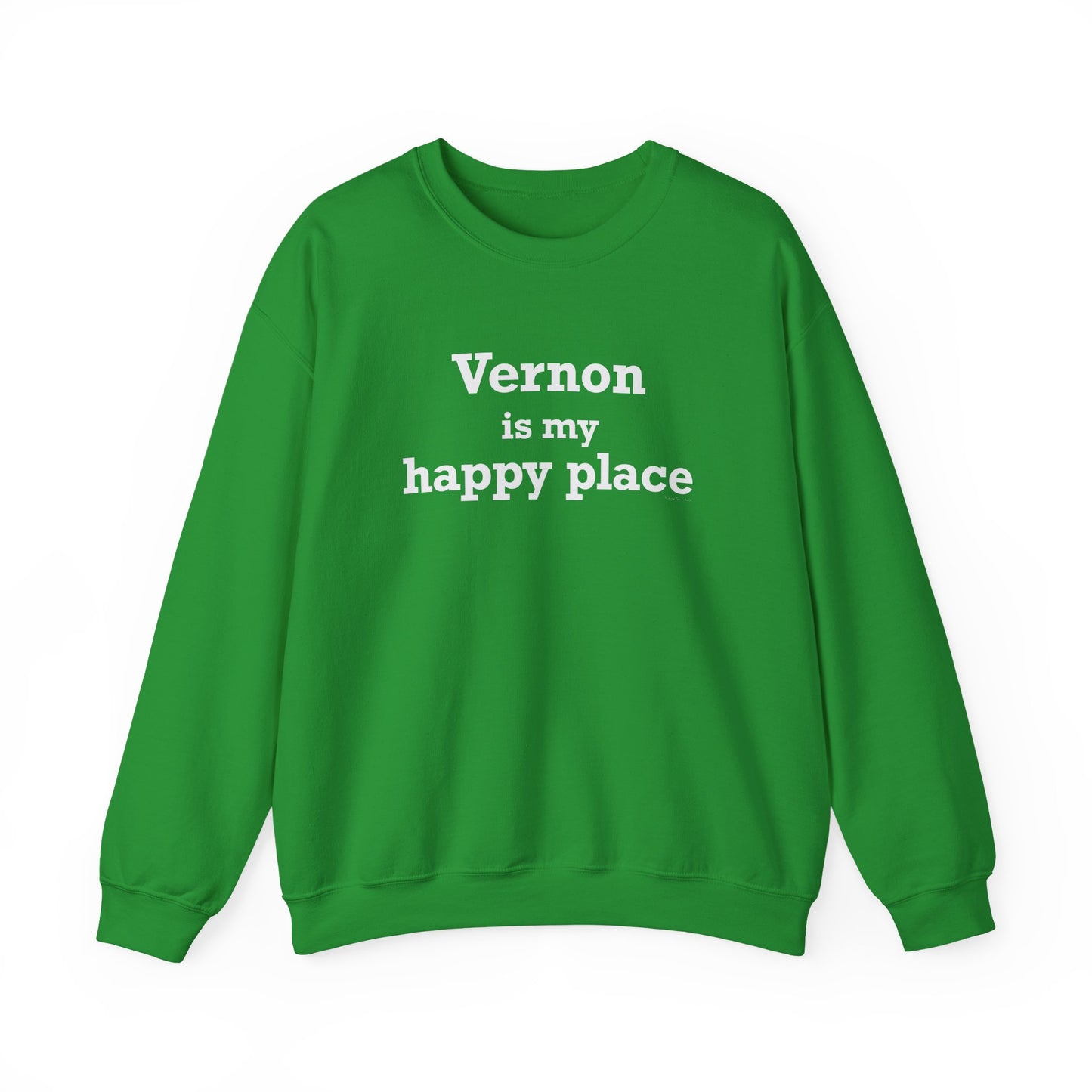 Vernon is My Happy Place Unisex Heavy Blend™ Crewneck Sweatshirt