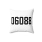 06088 East Windsor Connecticut Zip Code Polyester Square Pillow