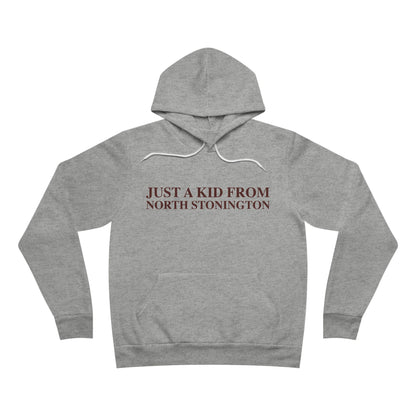 Just a kid from North Stonington Unisex Sponge Fleece Pullover Hoodie