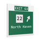 Vintage WCP Exit 63 Sign Matte Canvas, Stretched, 1.25"