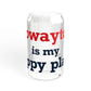 Rowayton is My Happy Place Sipper Glass, 16oz