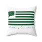 Southbury Connecticut St. Patrick’s Day Flag Spun Polyester Square Pillow