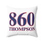 860 Thompson Red, White & Blue  Spun Polyester Square Pillow