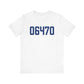 06470 Newtown Connecticut Zip Code Unisex Jersey Short Sleeve T-Shirt