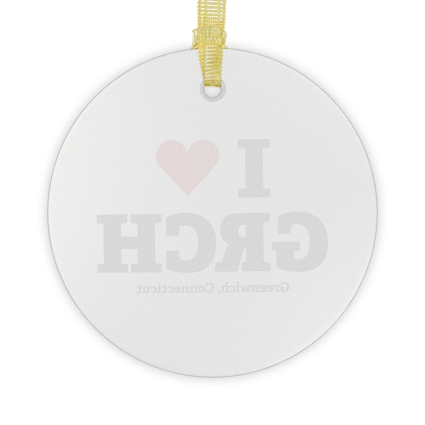 I Heart GRCH Glass Ornaments