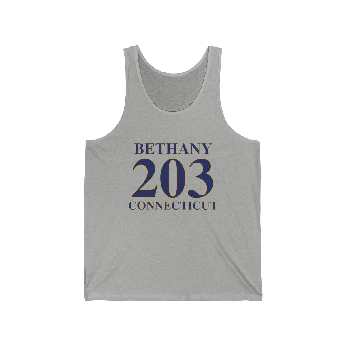Bethany 203 Connecticut Unisex Jersey Tank Top