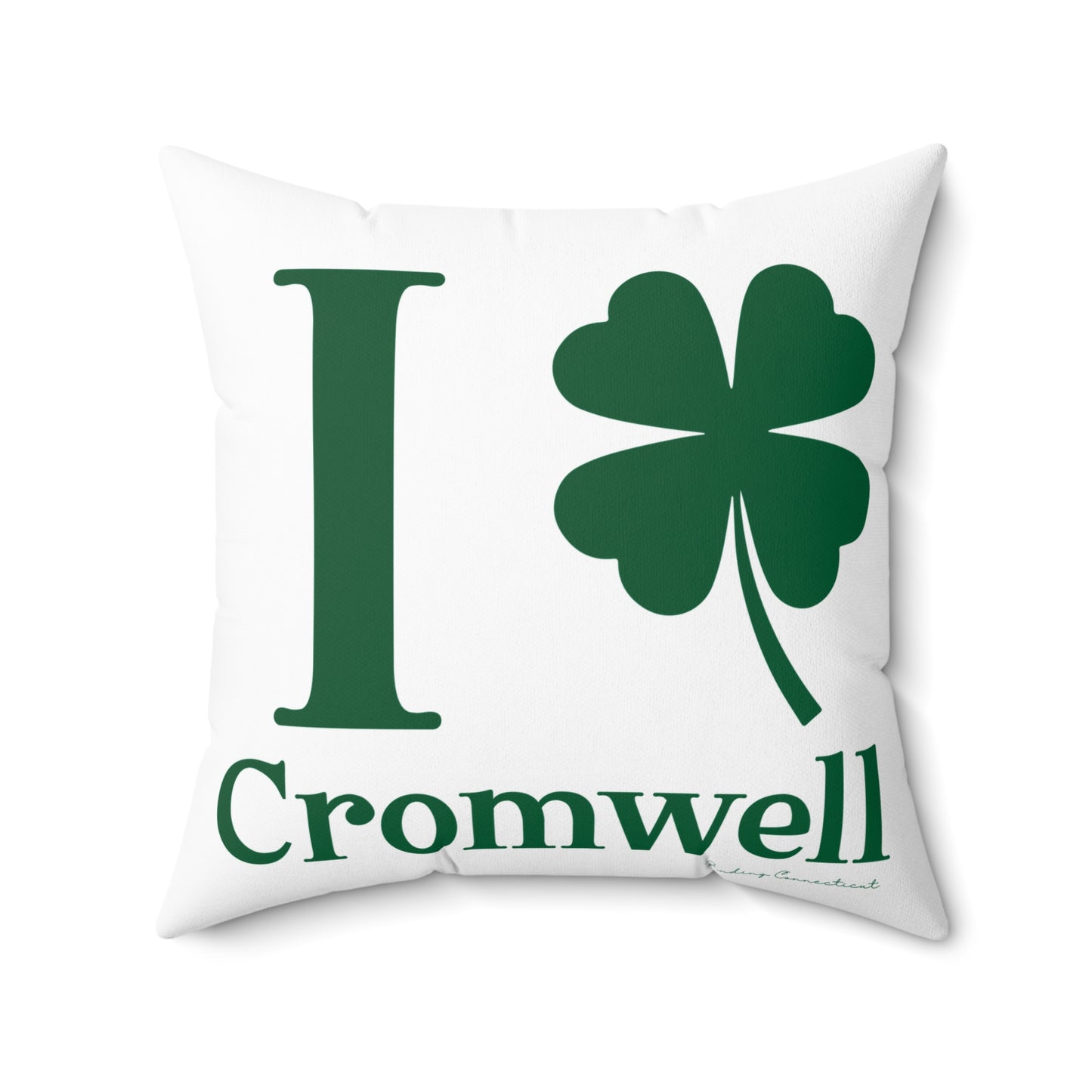 I Clover Cromwell Spun Polyester Square Pillow