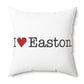 I Heart Easton. Spun Polyester Square Pillow