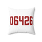 06426 Essex Connecticut Zip Code Spun Polyester Square Pillow